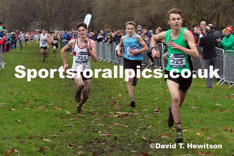 Mens under-17s, 2019 European Cross Country Trials and British Cross Challenge, Sefton Park, Liverpool.  Photo: David T. Hewitson/Sports for All Pics